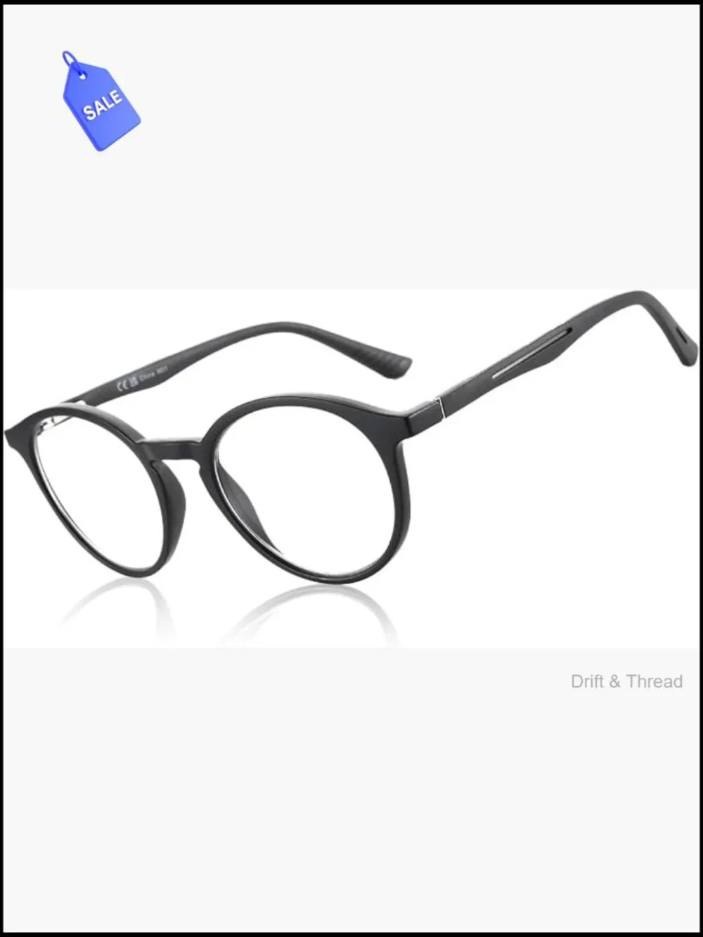 Round Blue Light Reading Glasses for Men Women Spring Hinges Magnifying